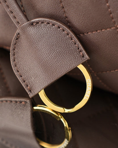 Chanel 26 Drawstring Bag Coffee Lambskin