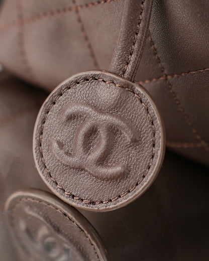 Chanel 26 Drawstring Bag Coffee Lambskin