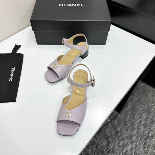 CC 2026 Mary Jane Sandals 45 Light Purple Cowhide 668115