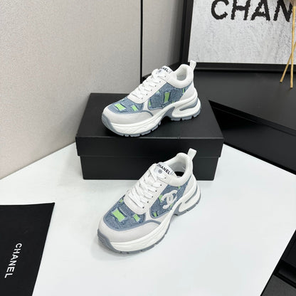 Chanel 2026 Casual Sneakers 50mm Demin Suede 894875