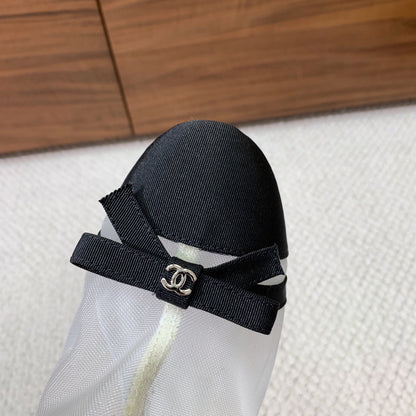 Chanel 2026 Slingback Heels 85mm Mesh Grosgrain 792620