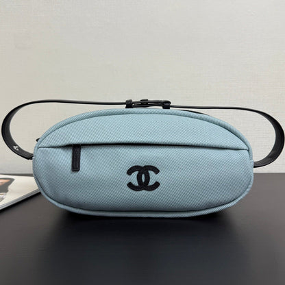 Chanel 2026 Oval Bag 36cm Canvas Leather