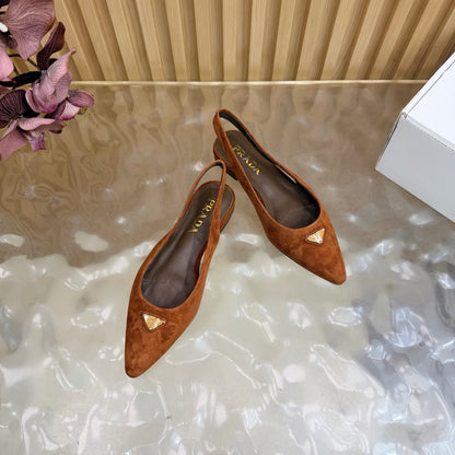 Prada 2026 Slingback Suede Leather 854172