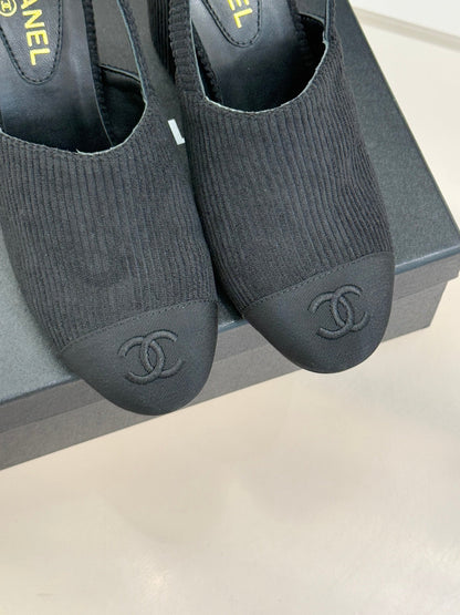 CC 26 Slingback Black Corduroy Grosgrain 609984