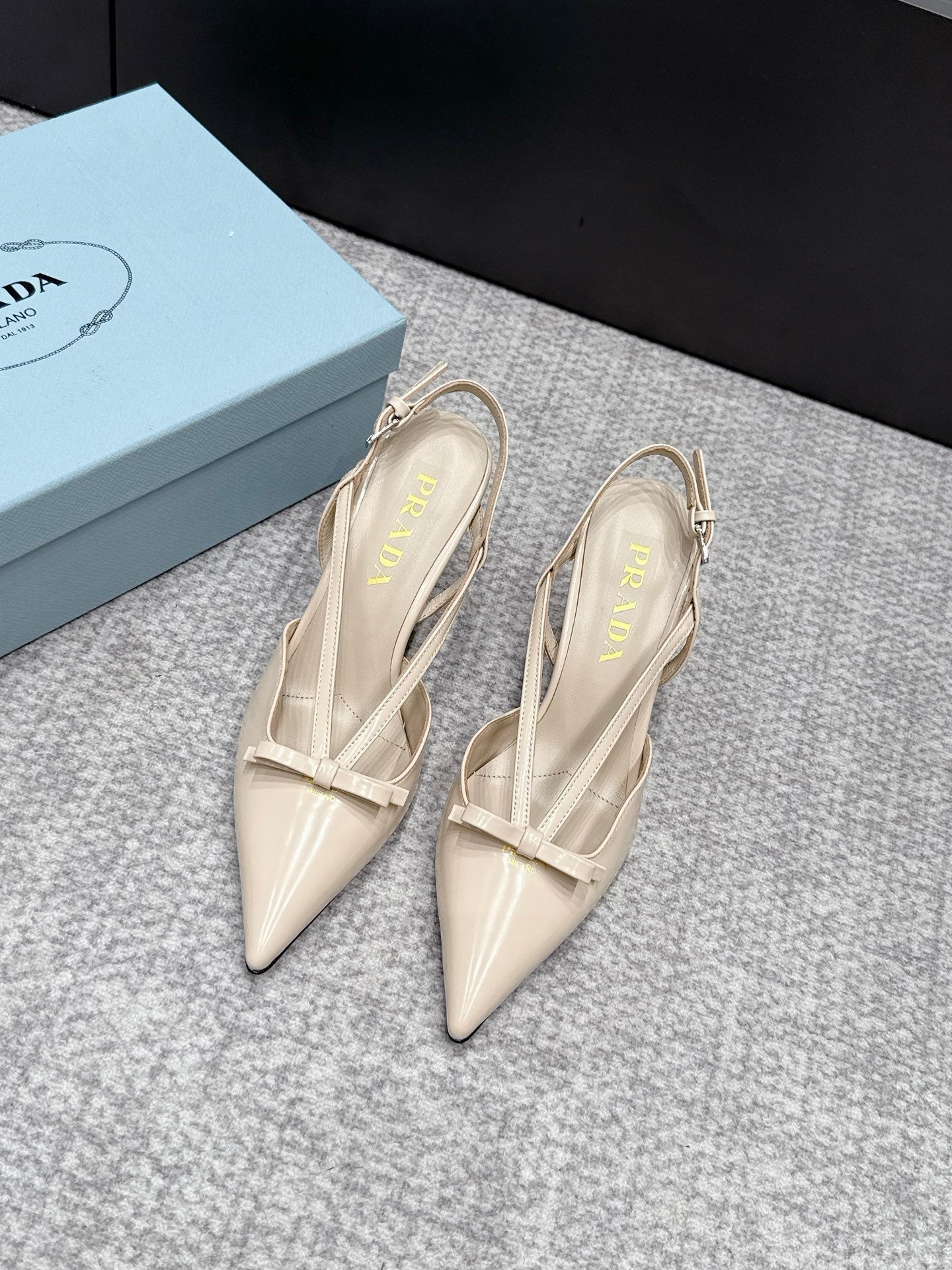 Prada 2026 Slingback 75mm Leather 855695