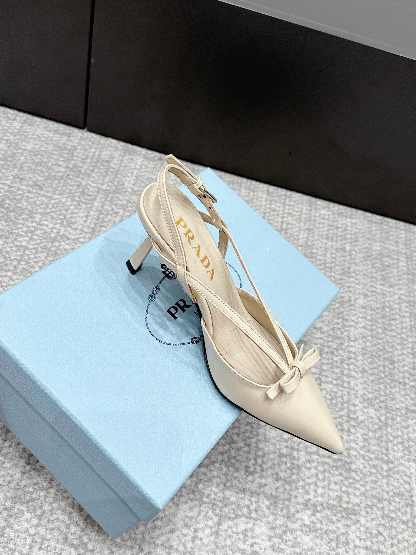 Prada 2026 Slingback 75mm Leather 855695