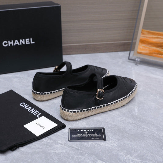 Chanel 2026 Mary Jane Shoes Black Sheepskin 758387