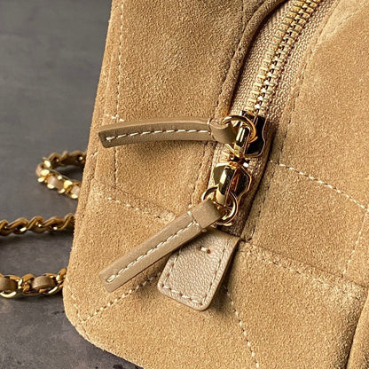 Chanel 2026 Bowling Bag 32cm Suede Leather