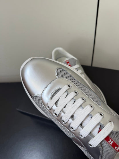 PRA 26S Casual Sneakers Metallic Silver Leather 618917