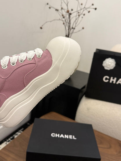 CC 26s Casual Sneaker Pink White Canvas Leather 183595