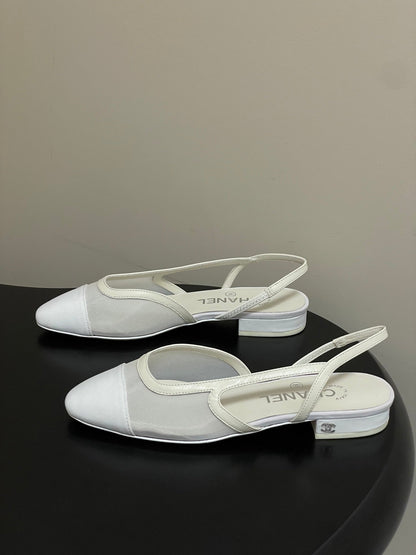 CC 26s Slingback 20mm Mesh Fabric Sheepskin
