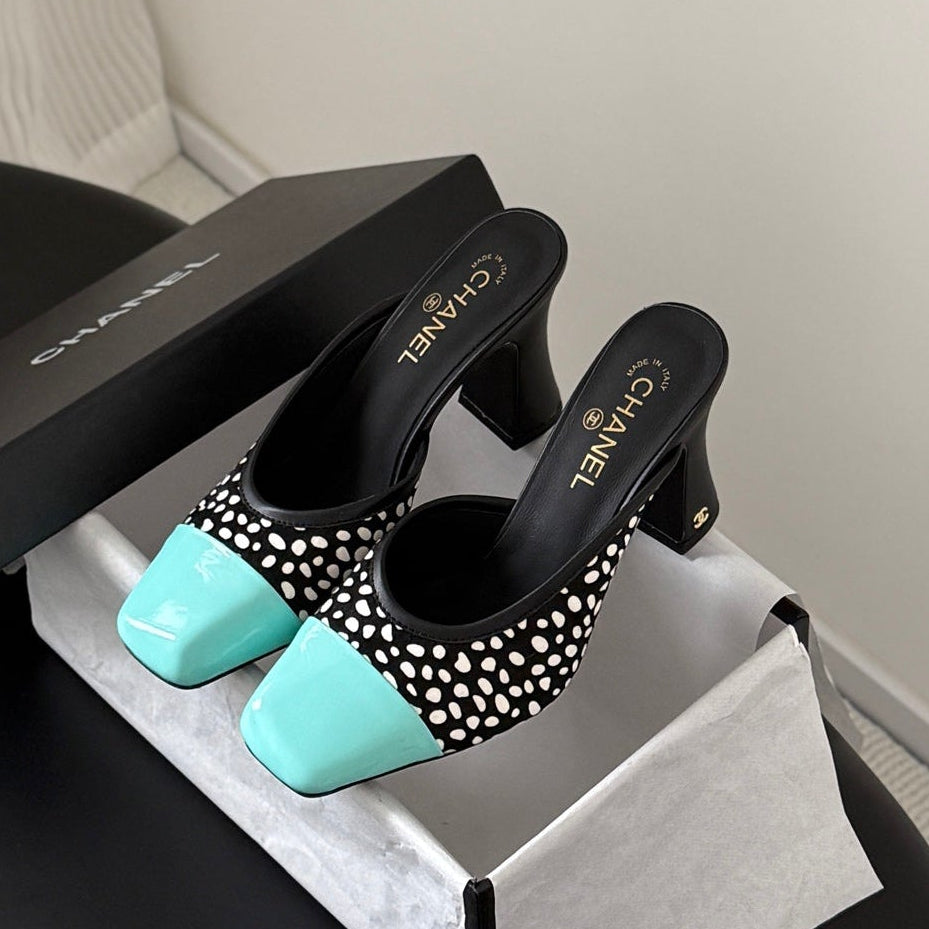 CC 2026 Mary Jane Mule 70 Patent Leather