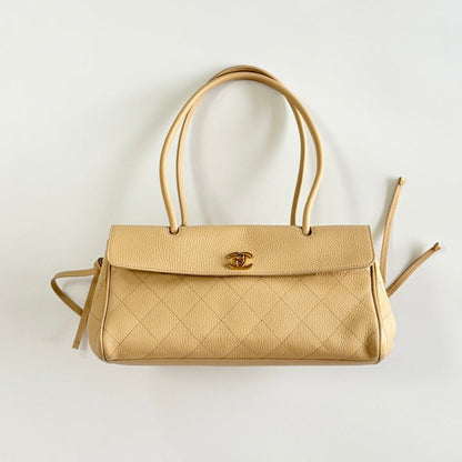 Chanel 2026 Shopping Bag 30.5cm Beige Grained Calfskin