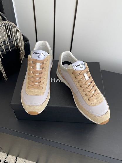 Chanel 2026 Sneaker Brown Fabric And Calfskin Suede 895744