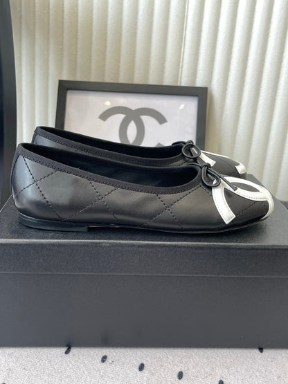 CC 2026 Cambon Ballet Flat Quilted Calfskin