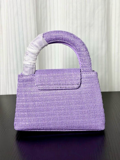 Chanel Kelly 2026 Bag 19cm Purple Woven Leather