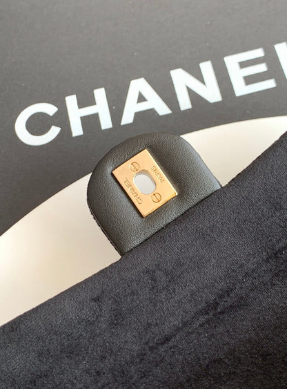 Chanel 2026 Pearl Crush Rectangular Flap 20cm Velvet Leather