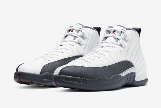 Jordan 12 Retro White Dark Grey Sneakers - Modern Classic