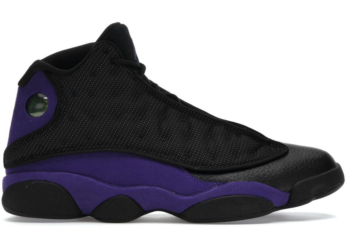 Jordan 13 Black / Purple Sneakers - Performance Runner | Instant Classic