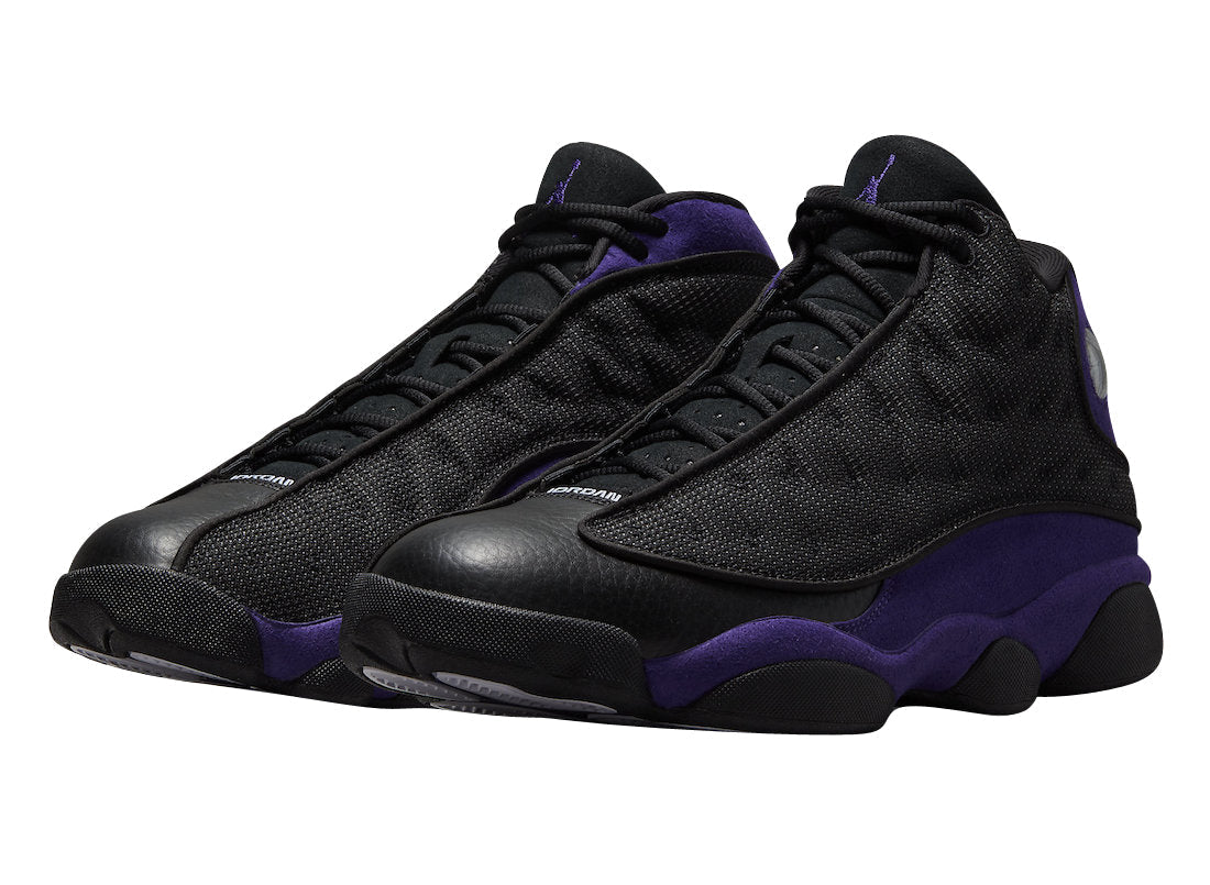 Jordan 13 Black / Purple Sneakers - Performance Runner | Instant Classic