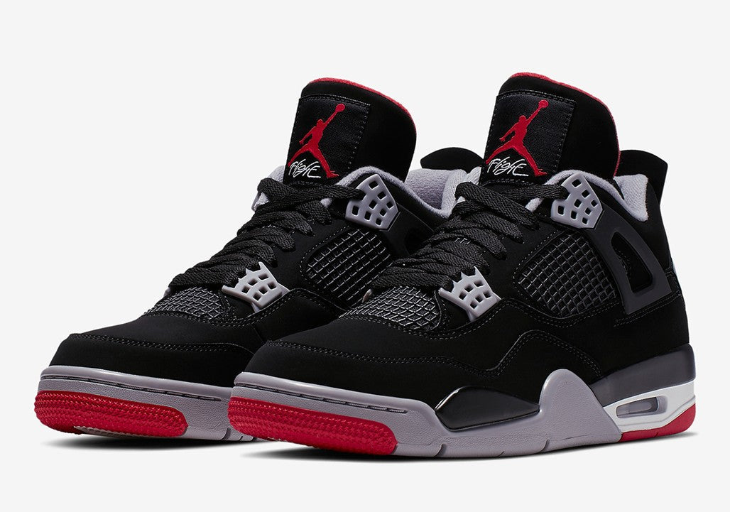 Jordan 4 Retro Bred Sneakers - Court Classic | Fresh Heat