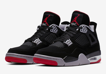 Jordan 4 Retro Bred Sneakers - Court Classic | Fresh Heat