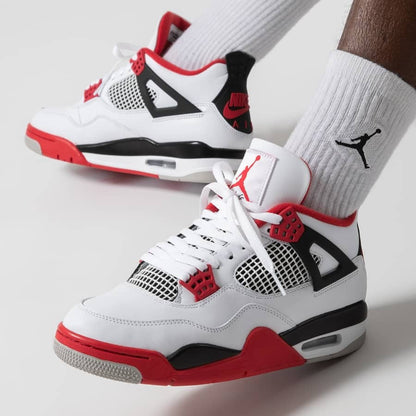 Jordan 4 Retro Fire Red Sneakers - Archive Edition | Sought-After