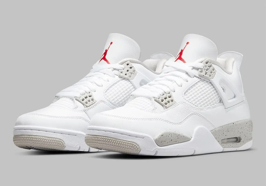 Jordan 4 Retro White Oreo Sneakers - Cushioned Stride | Sneakerhead Pick