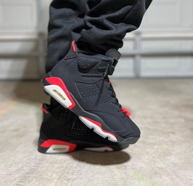 Jordan 6 Retro Black Infrared Sneakers - Authentic | On-Feet Fire