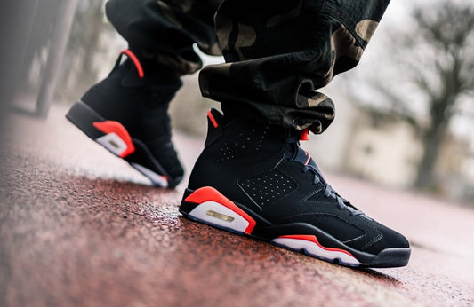 Jordan 6 Retro Black Infrared Sneakers - Authentic | On-Feet Fire
